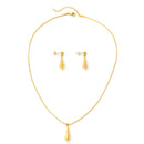New European And American Stainless Steel Waterdrop Necklace For Womencolorfast Design