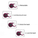 Retractable Nylon Leads Extending Outdoor Walking
