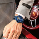 POEDAGAR Luxury Men Wristwatch Fashion Date Hollow Tourbillon M